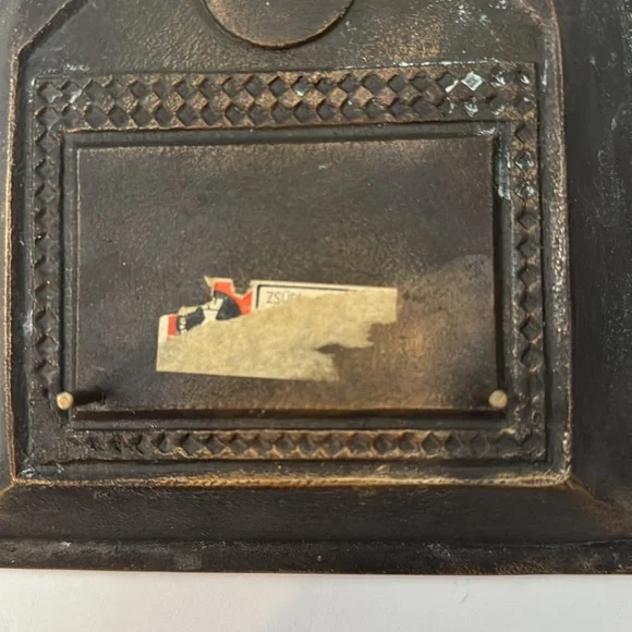 Vintage MCM Brass & Enamel Wall Plaque Elado Horvath Kinga